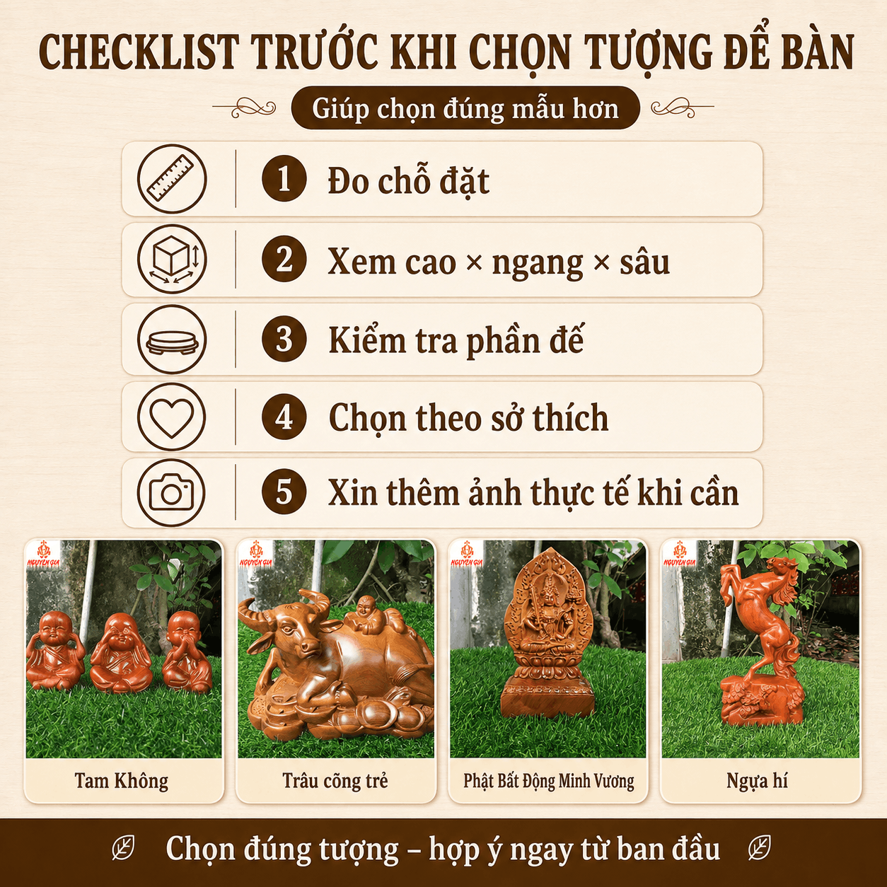Tượng để b&agrave;n l&agrave;m việc