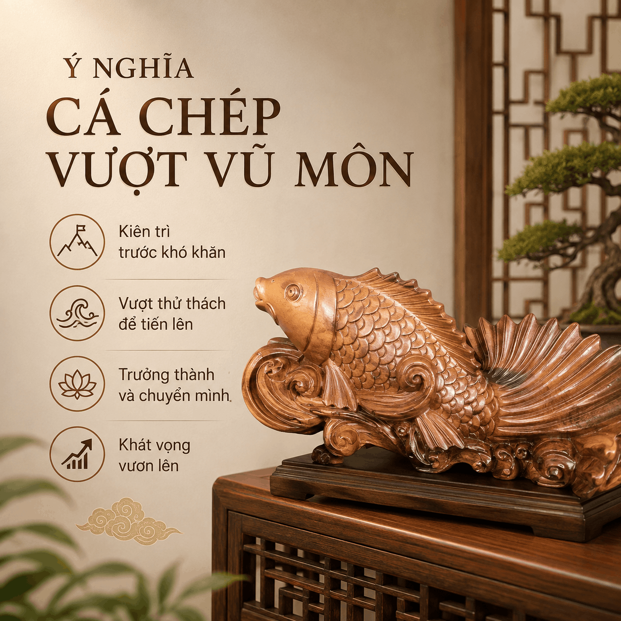 Cá chép vượt Vũ Môn là gì? Vì sao cá chép hóa Rồng?