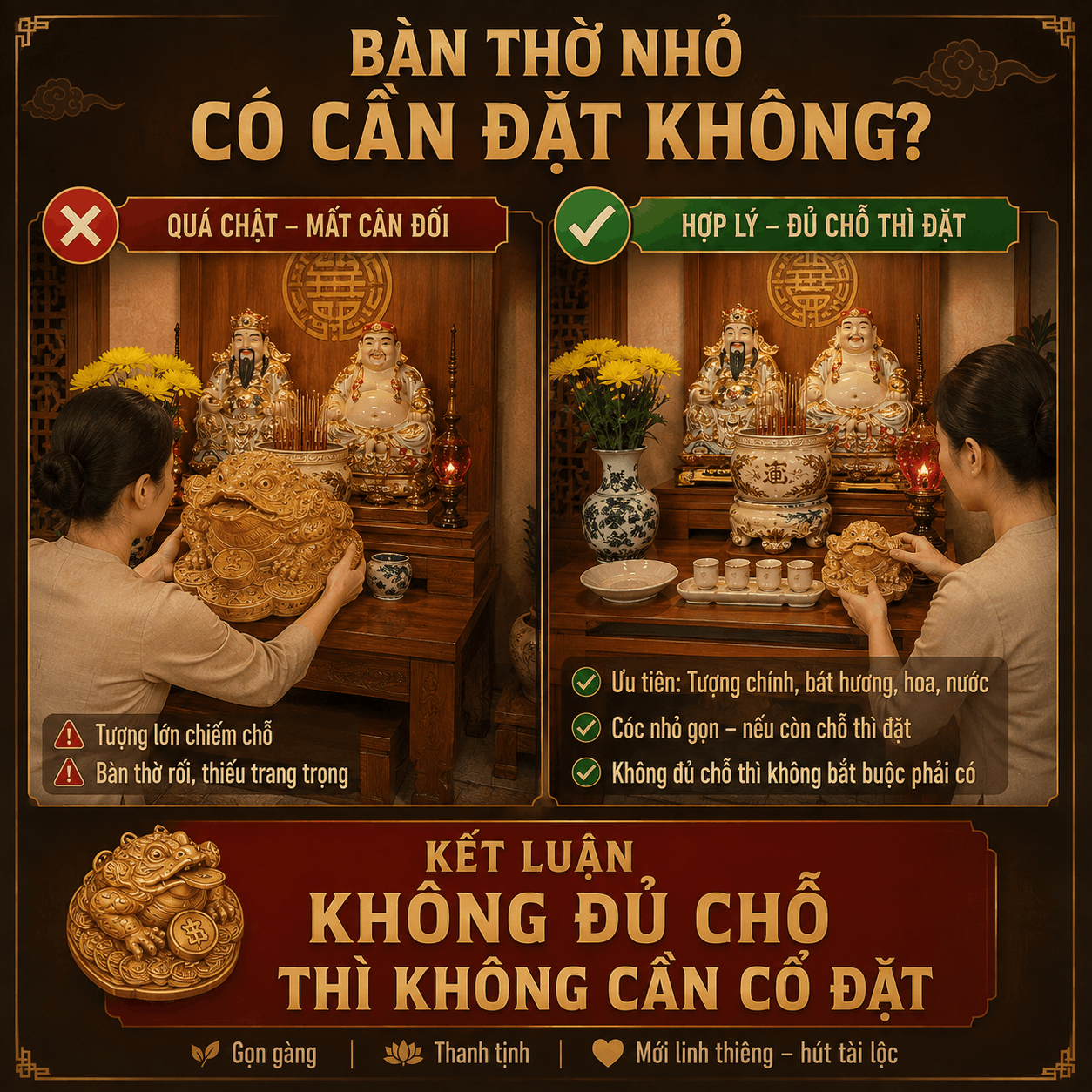 Cách Đặt Cóc Ngậm Tiền Trên Bàn Thờ Thần Tài
