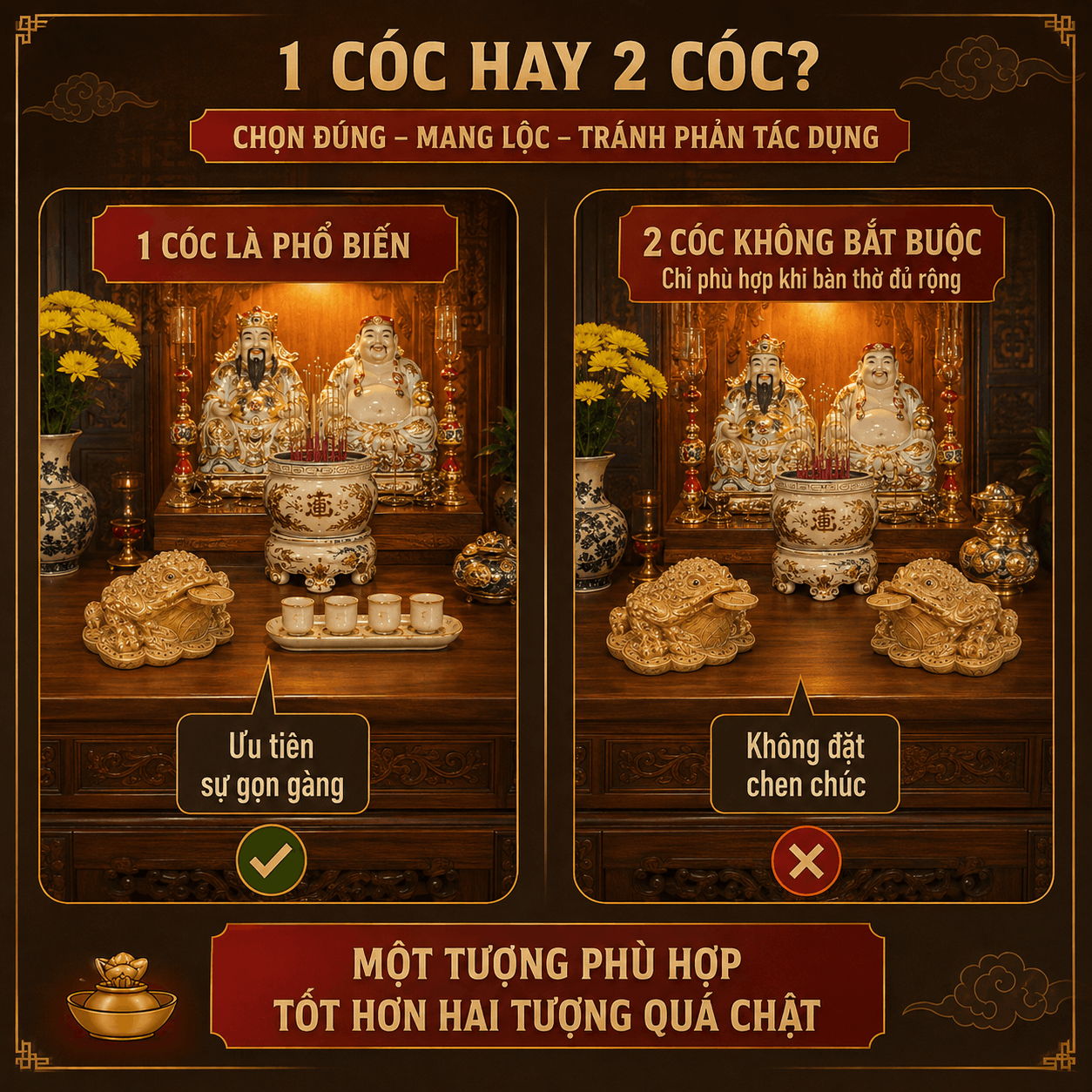 Cách Đặt Cóc Ngậm Tiền Trên Bàn Thờ Thần Tài