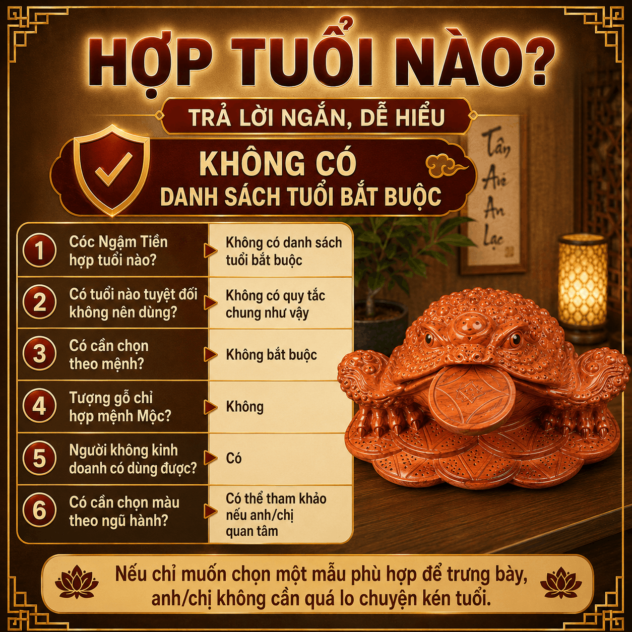 Cóc Ngậm Tiền Hợp Tuổi Nào? Có Kén Tuổi Không?