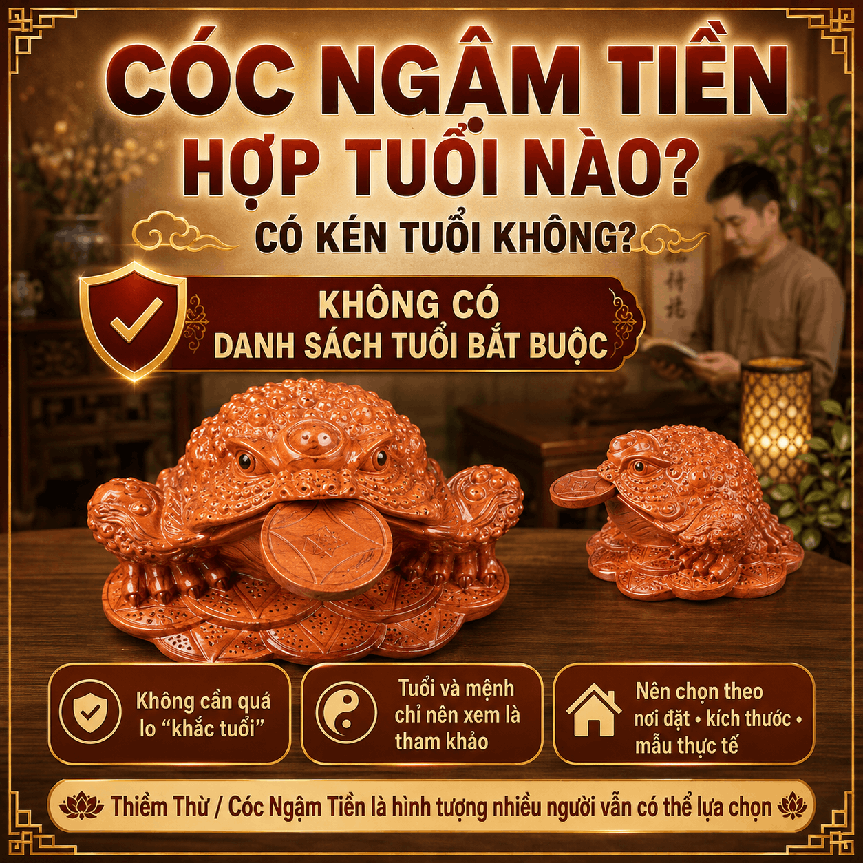 Cóc Ngậm Tiền Hợp Tuổi Nào? Có Kén Tuổi Không?