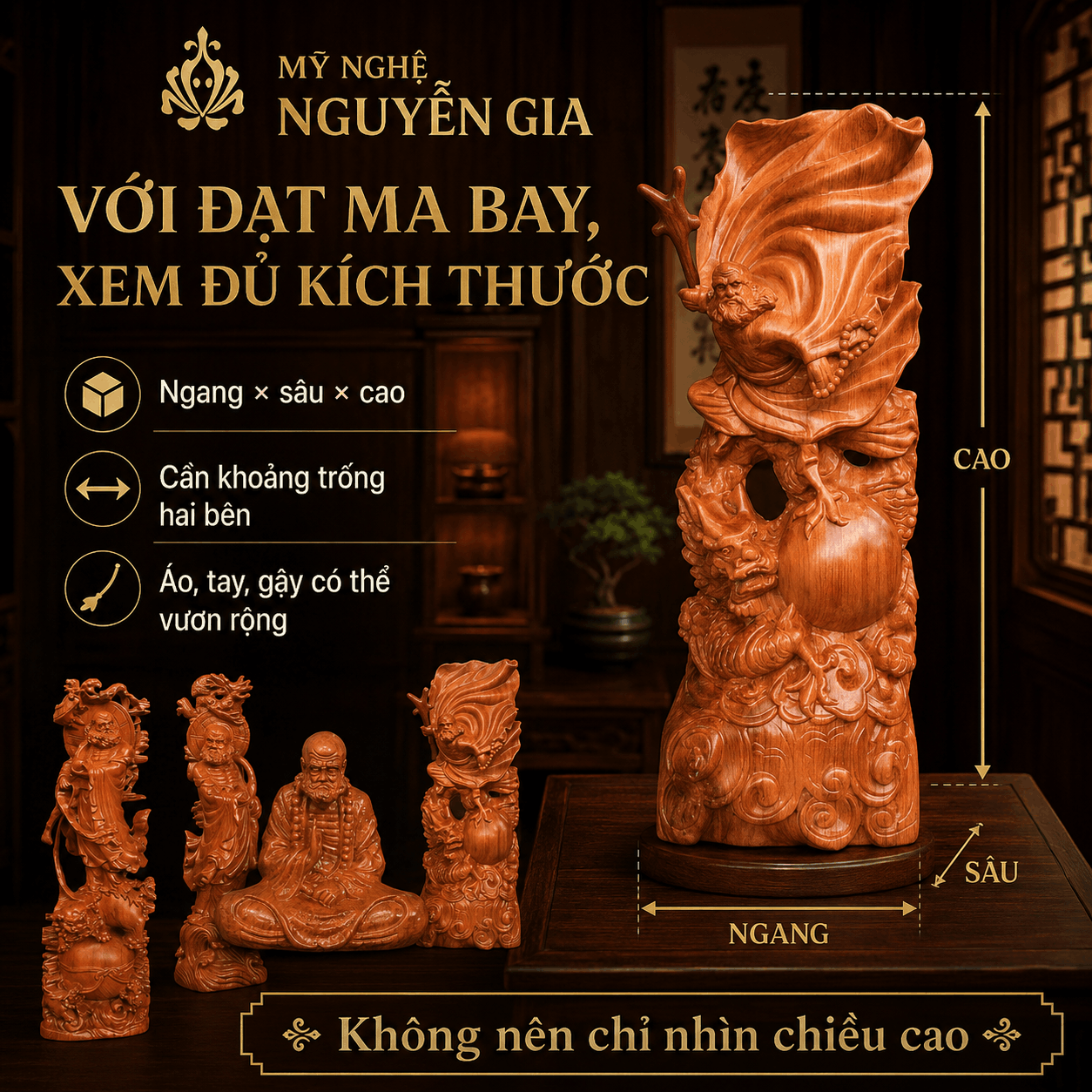 C&aacute;ch đặt tượng Đạt Ma trong nh&agrave;: n&ecirc;n đặt ở đ&acirc;u cho ph&ugrave; hợp?