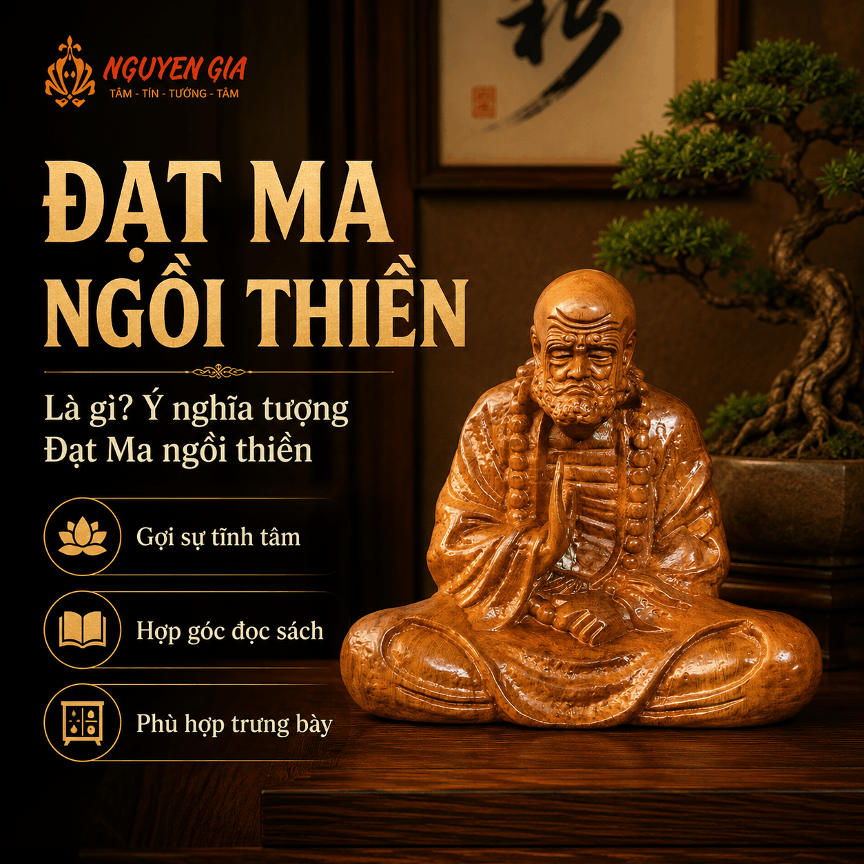 Đạt Ma Ngồi Thiền L&agrave; G&igrave;? &Yacute; Nghĩa H&igrave;nh Tượng Đạt Ma Diện B&iacute;ch