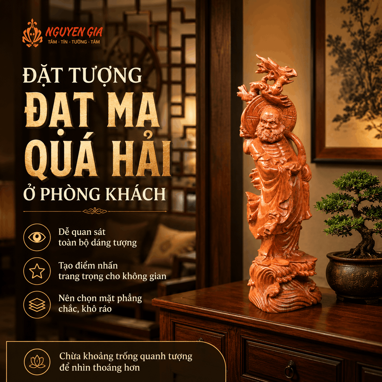 Đạt Ma Qu&aacute; Hải L&agrave; G&igrave;? &Yacute; Nghĩa H&igrave;nh Tượng Đạt Ma Vượt S&ocirc;ng
