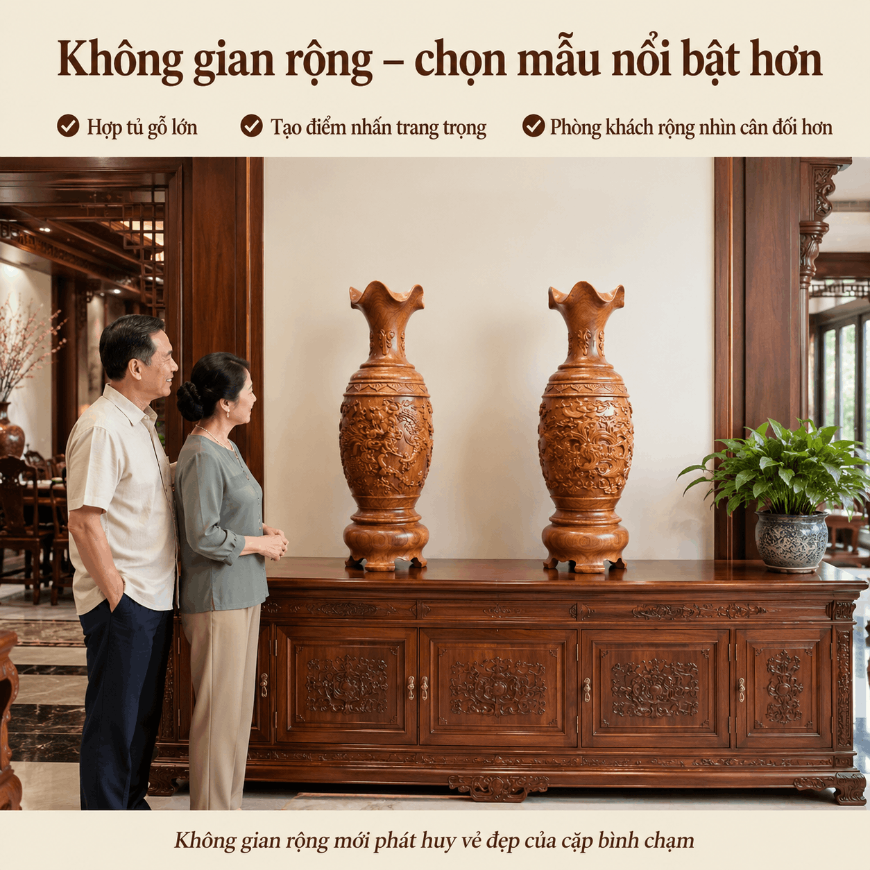 K&iacute;ch Thước Lục B&igrave;nh Gỗ &ndash; C&aacute;ch Chọn Theo Kệ, Tủ V&agrave; Kh&ocirc;ng Gian Trưng