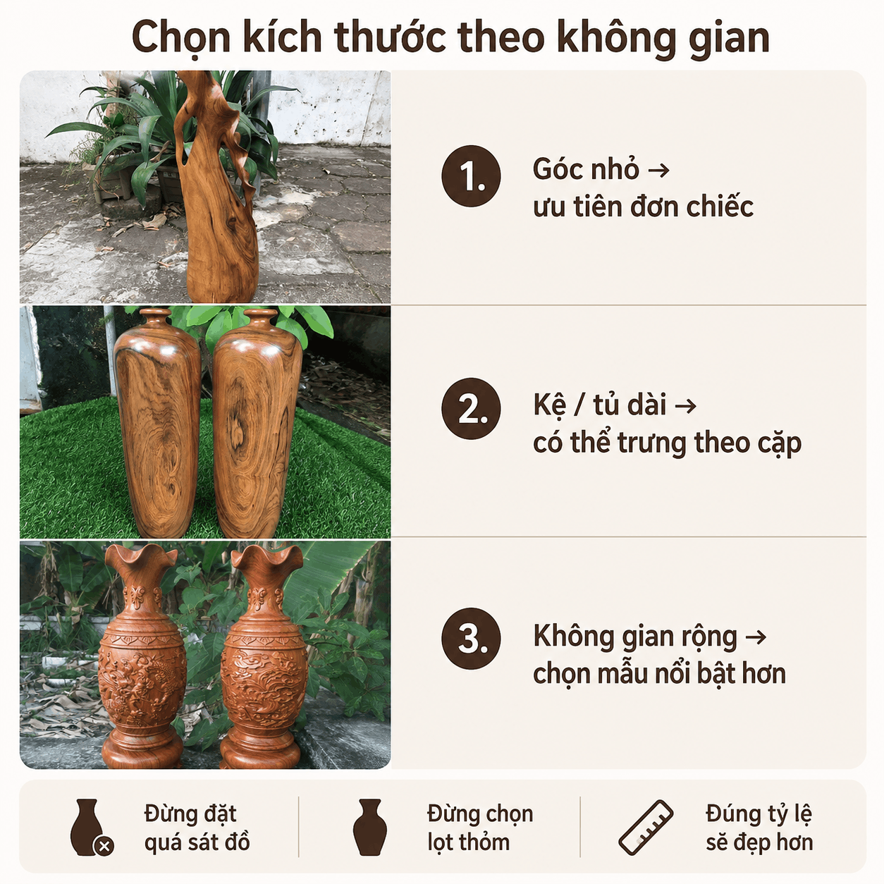 K&iacute;ch Thước Lục B&igrave;nh Gỗ &ndash; C&aacute;ch Chọn Theo Kệ, Tủ V&agrave; Kh&ocirc;ng Gian Trưng