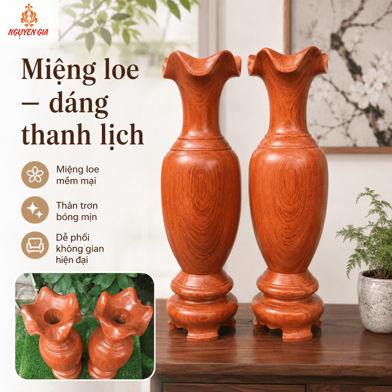 Lục B&igrave;nh Gỗ &ndash; C&aacute;c Mẫu Lộc B&igrave;nh Gỗ Đẹp