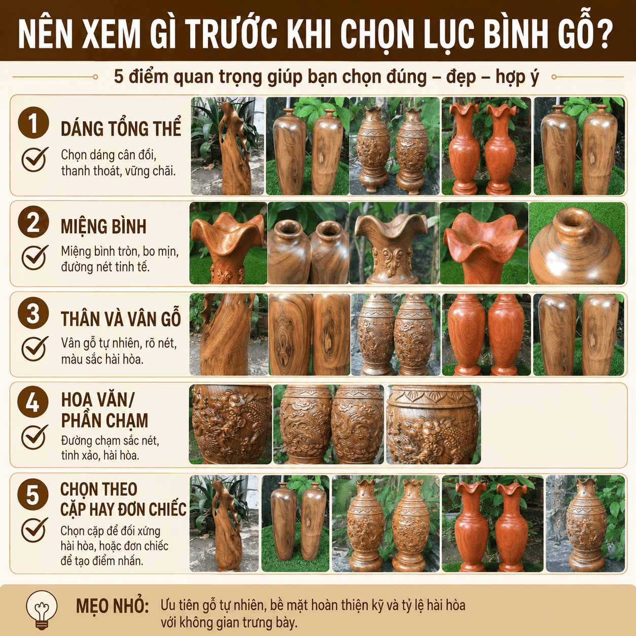 Lục B&igrave;nh Gỗ &ndash; C&aacute;c Mẫu Lộc B&igrave;nh Gỗ Đẹp