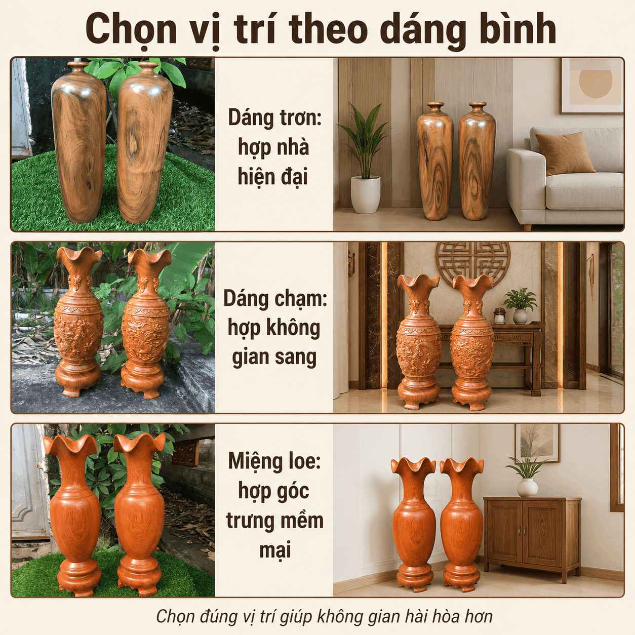 Lục B&igrave;nh Gỗ N&ecirc;n Đặt Ở Đ&acirc;u? C&aacute;ch Chọn Vị Tr&iacute; Trong Nh&agrave;