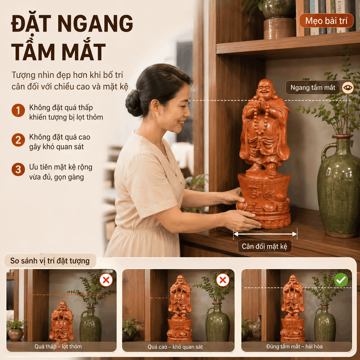 Cách Đặt Tượng Phật Di Lặc Trong Nhà