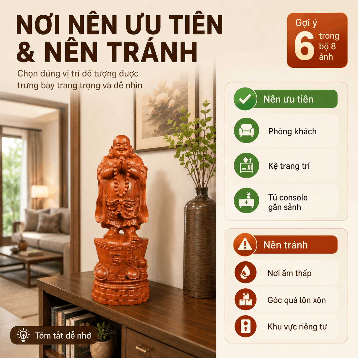 Cách Đặt Tượng Phật Di Lặc Trong Nhà