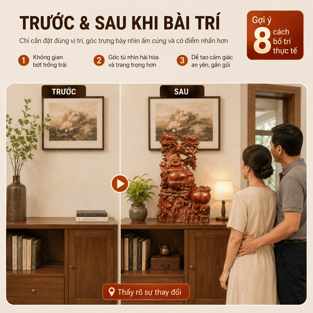 Cách Đặt Tượng Phật Di Lặc Trong Nhà