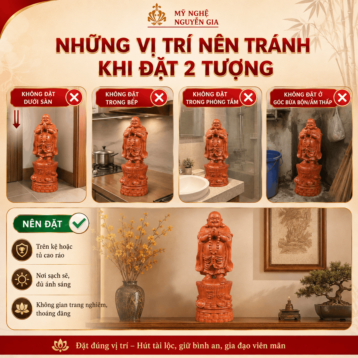 C&oacute; N&ecirc;n Đặt 2 Tượng Phật Di Lặc Trong Nh&agrave;?
