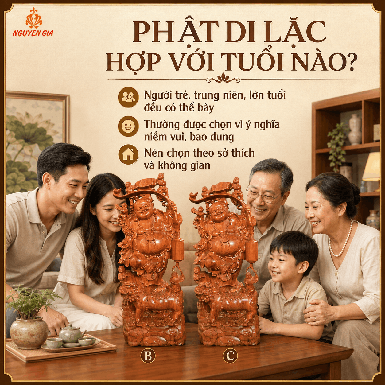 Phật Di Lặc hợp với tuổi n&agrave;o? C&oacute; cần chọn tượng theo tuổi, mệnh?