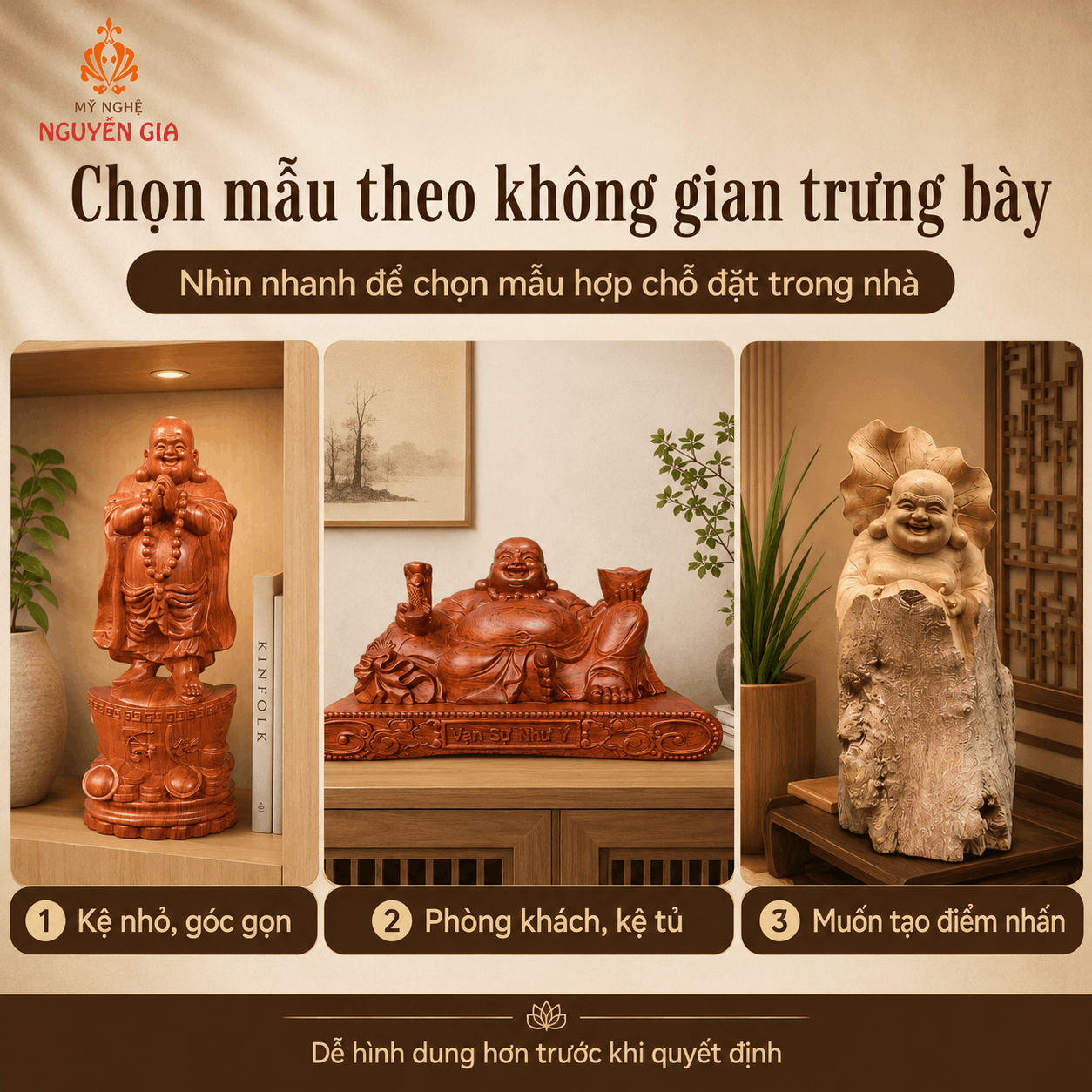 Tượng Phật Di Lặc bằng gỗ