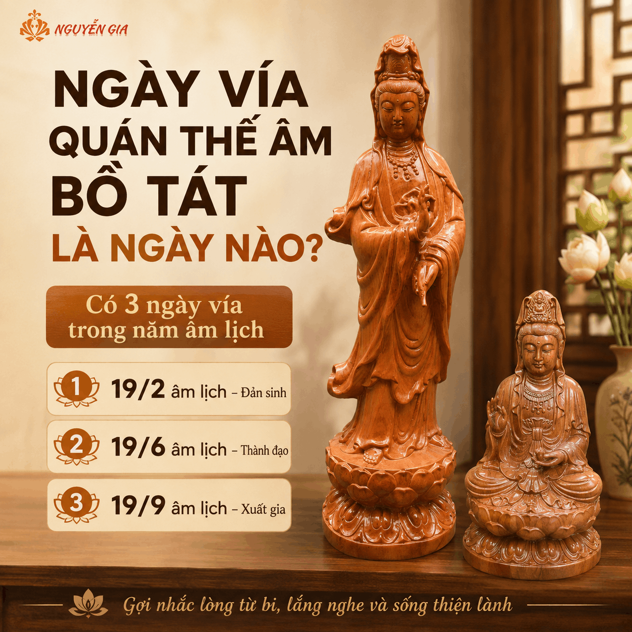 Ng&agrave;y V&iacute;a Qu&aacute;n Thế &Acirc;m Bồ T&aacute;t L&agrave; Ng&agrave;y N&agrave;o?
