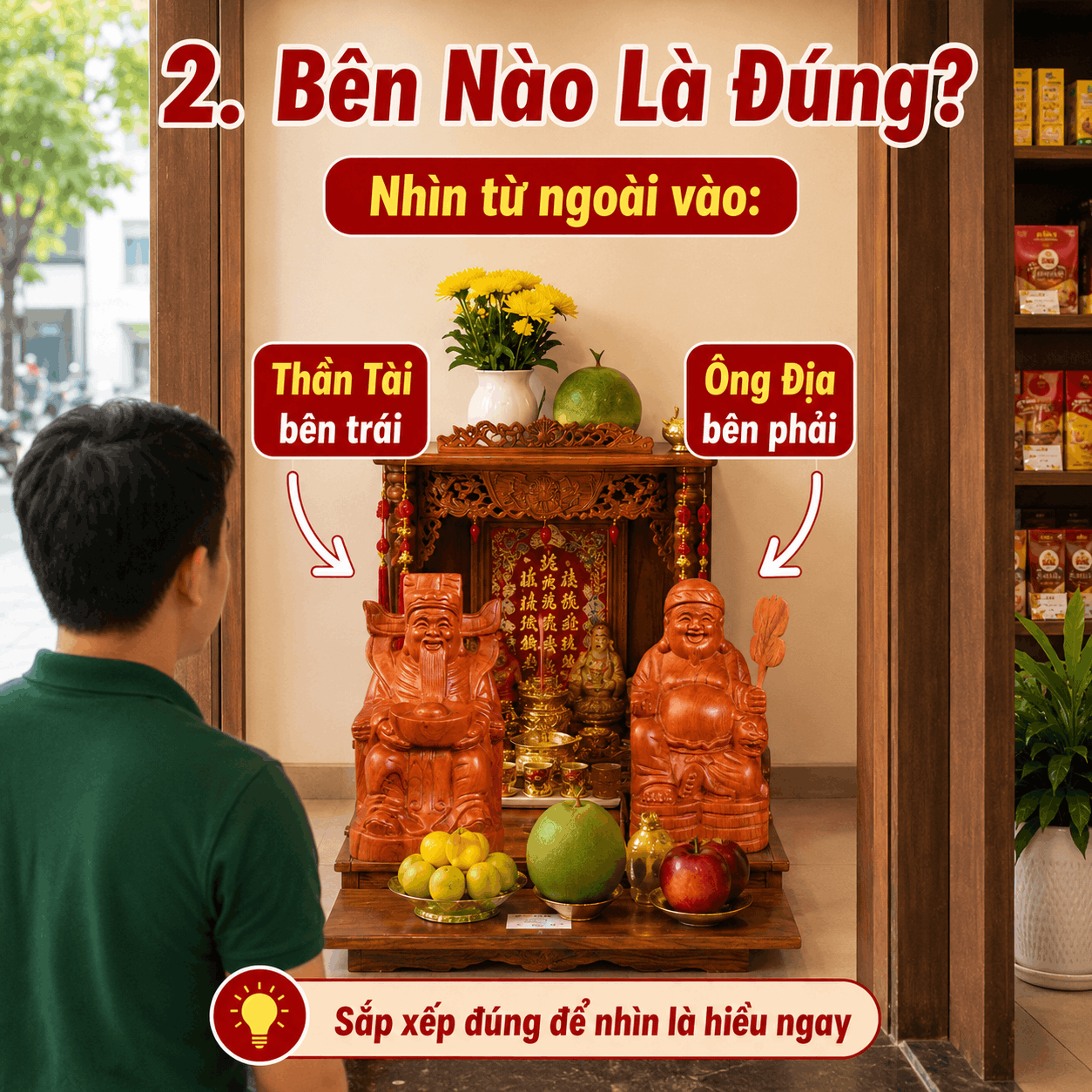 C&aacute;ch Đặt &Ocirc;ng Địa Thần T&agrave;i Đ&uacute;ng Vị Tr&iacute;
