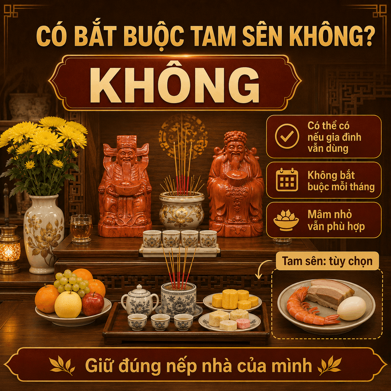 Lễ Vật Cúng Thần Tài Mùng 10 Hàng Tháng Gồm Những Gì?