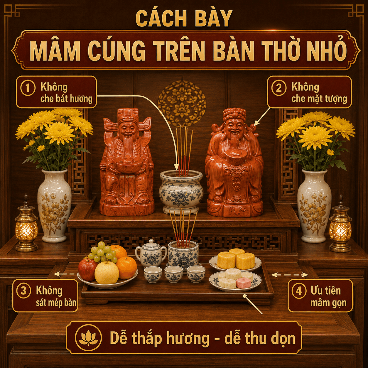 Lễ Vật Cúng Thần Tài Mùng 10 Hàng Tháng Gồm Những Gì?