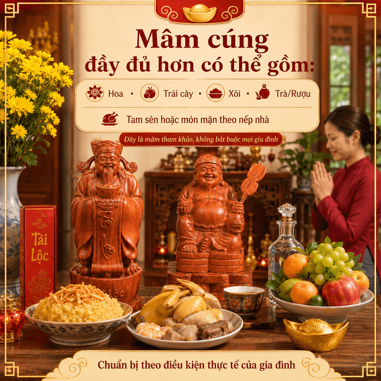 Ngày vía thần tài cúng gì để mang lại may mắn và tài lộc?