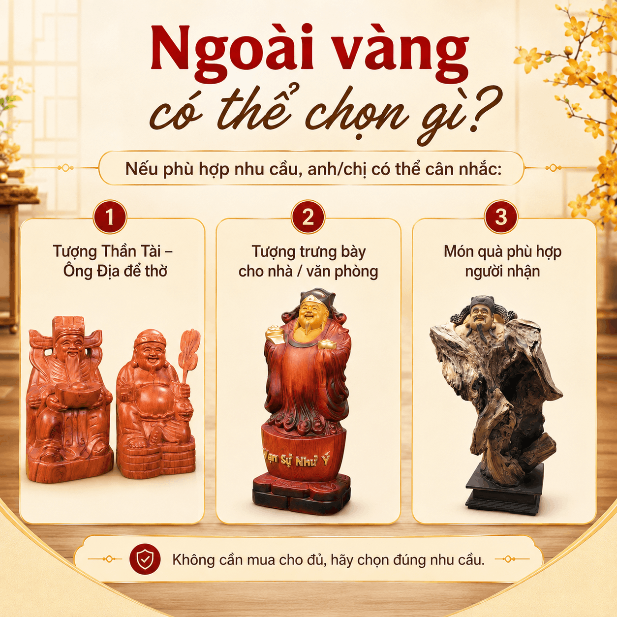 Ng&agrave;y V&iacute;a Thần T&agrave;i N&ecirc;n Mua G&igrave;? C&oacute; Cần Mua V&agrave;ng Kh&ocirc;ng?