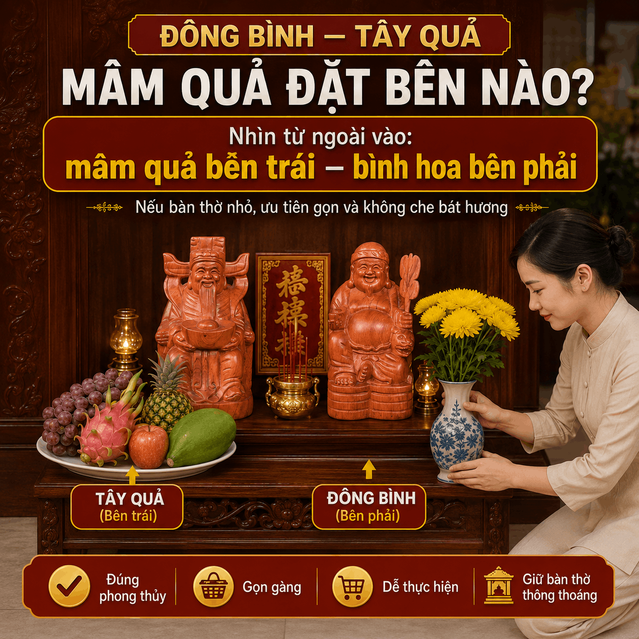 Tr&aacute;i C&acirc;y C&uacute;ng Thần T&agrave;i &Ocirc;ng Địa: N&ecirc;n C&uacute;ng Quả G&igrave;?