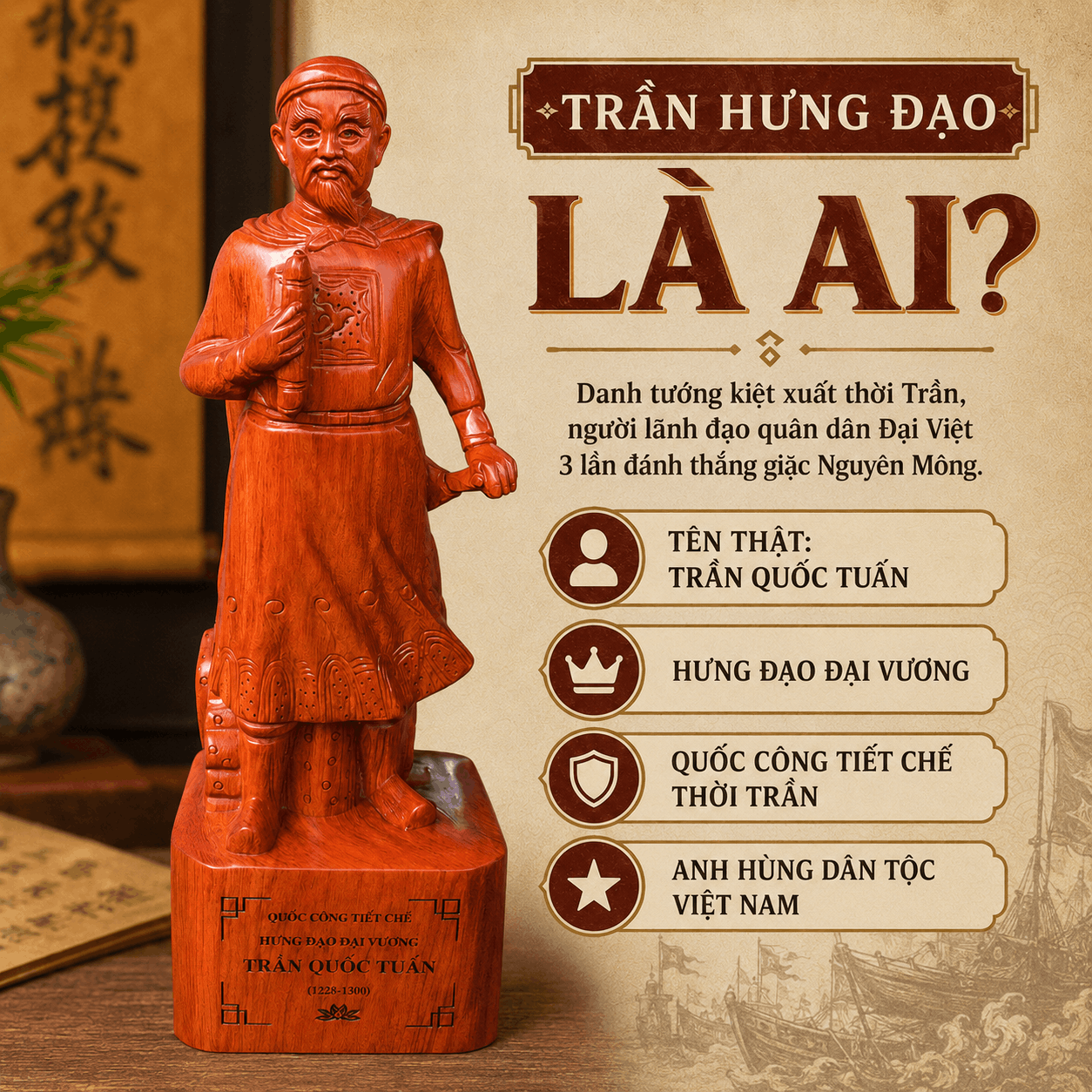 Trần Hưng Đạo L&agrave; Ai? Tiểu Sử, Cuộc Đời V&agrave; Những Dấu Mốc Ch&iacute;nh