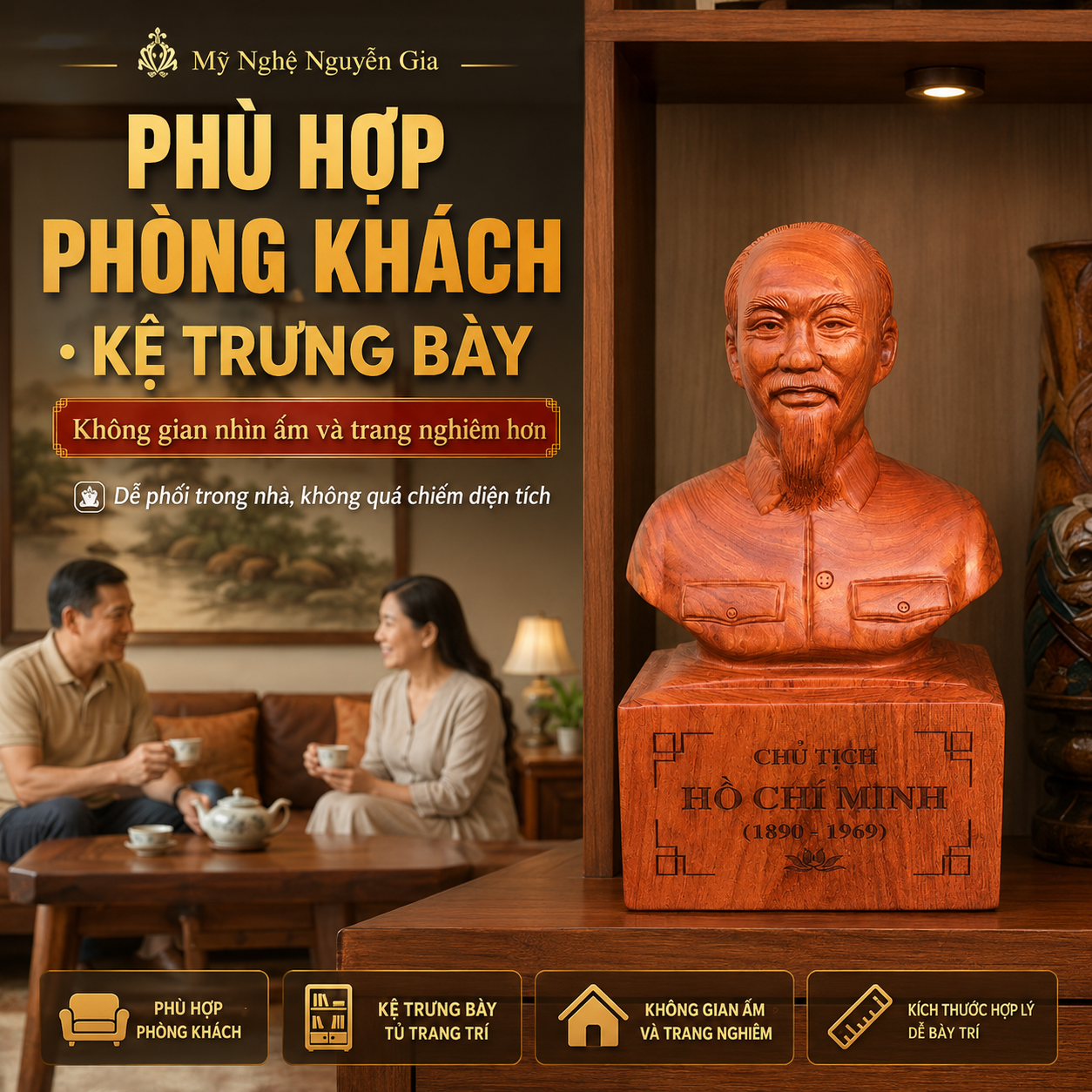 Tượng B&aacute;c Hồ