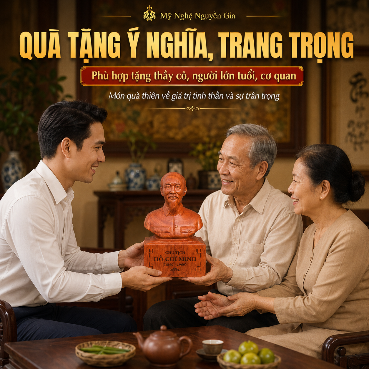 Tượng B&aacute;c Hồ