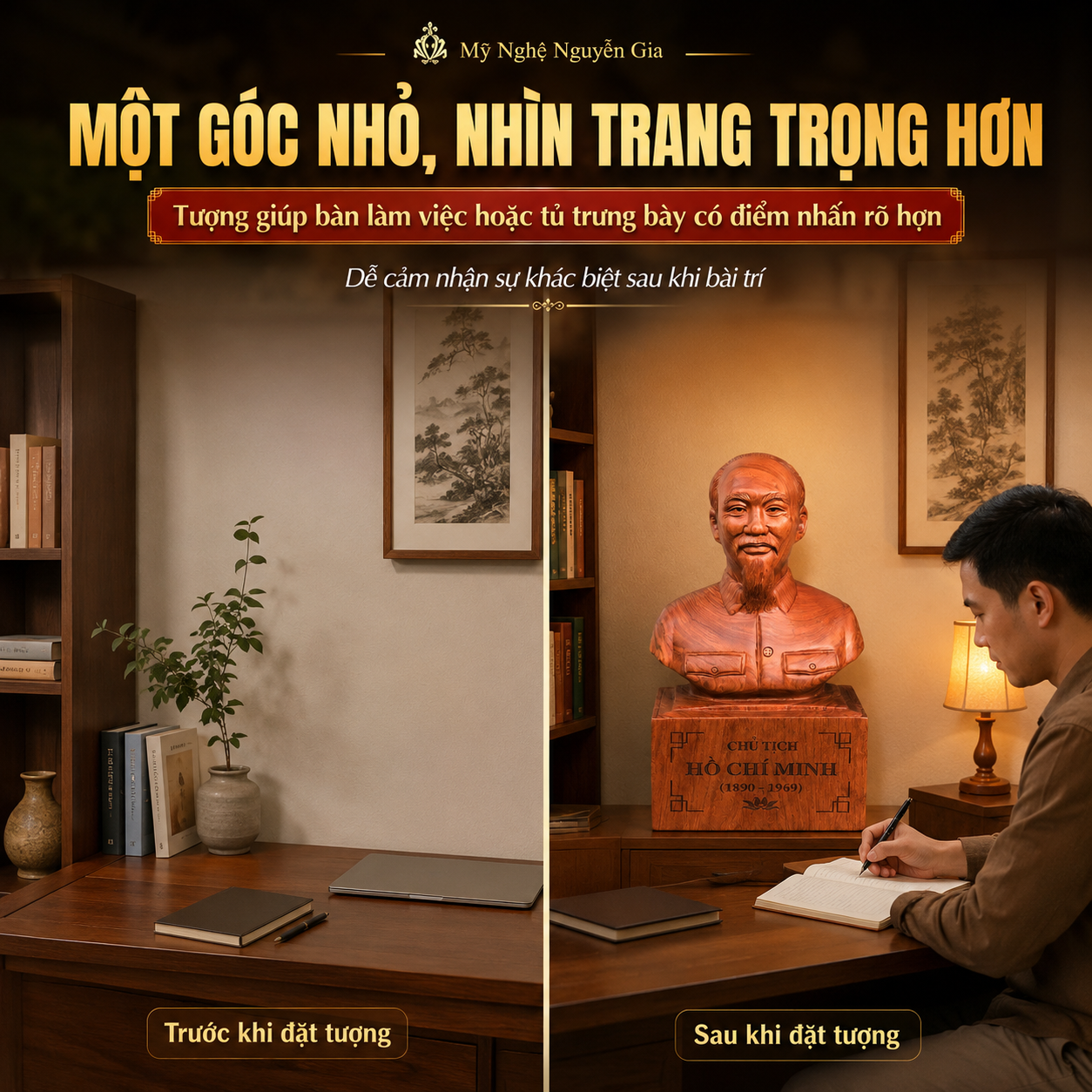 Tượng B&aacute;c Hồ