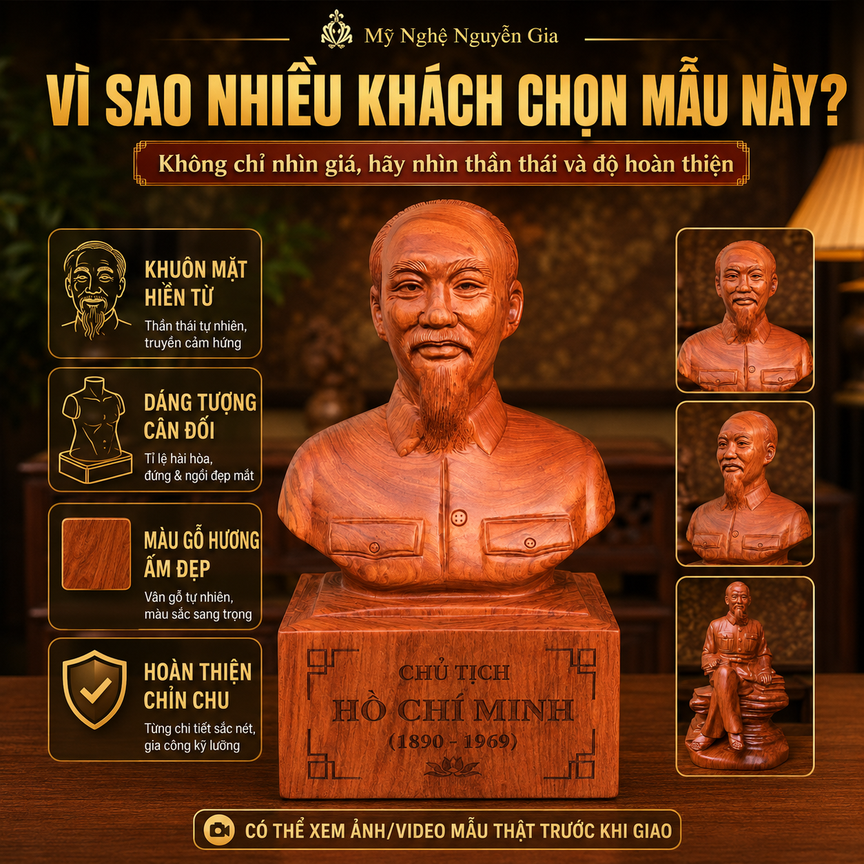 Tượng B&aacute;c Hồ