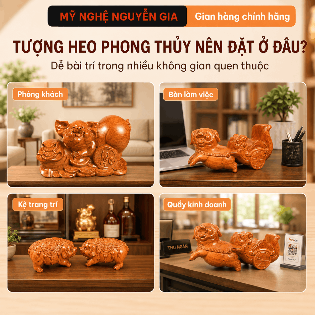 Ý nghĩa tượng Heo phong thủy là gì?