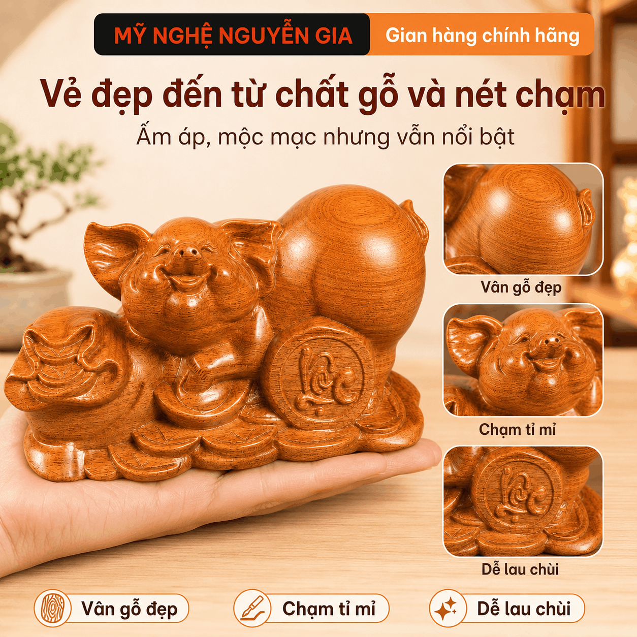 Ý nghĩa tượng Heo phong thủy là gì?