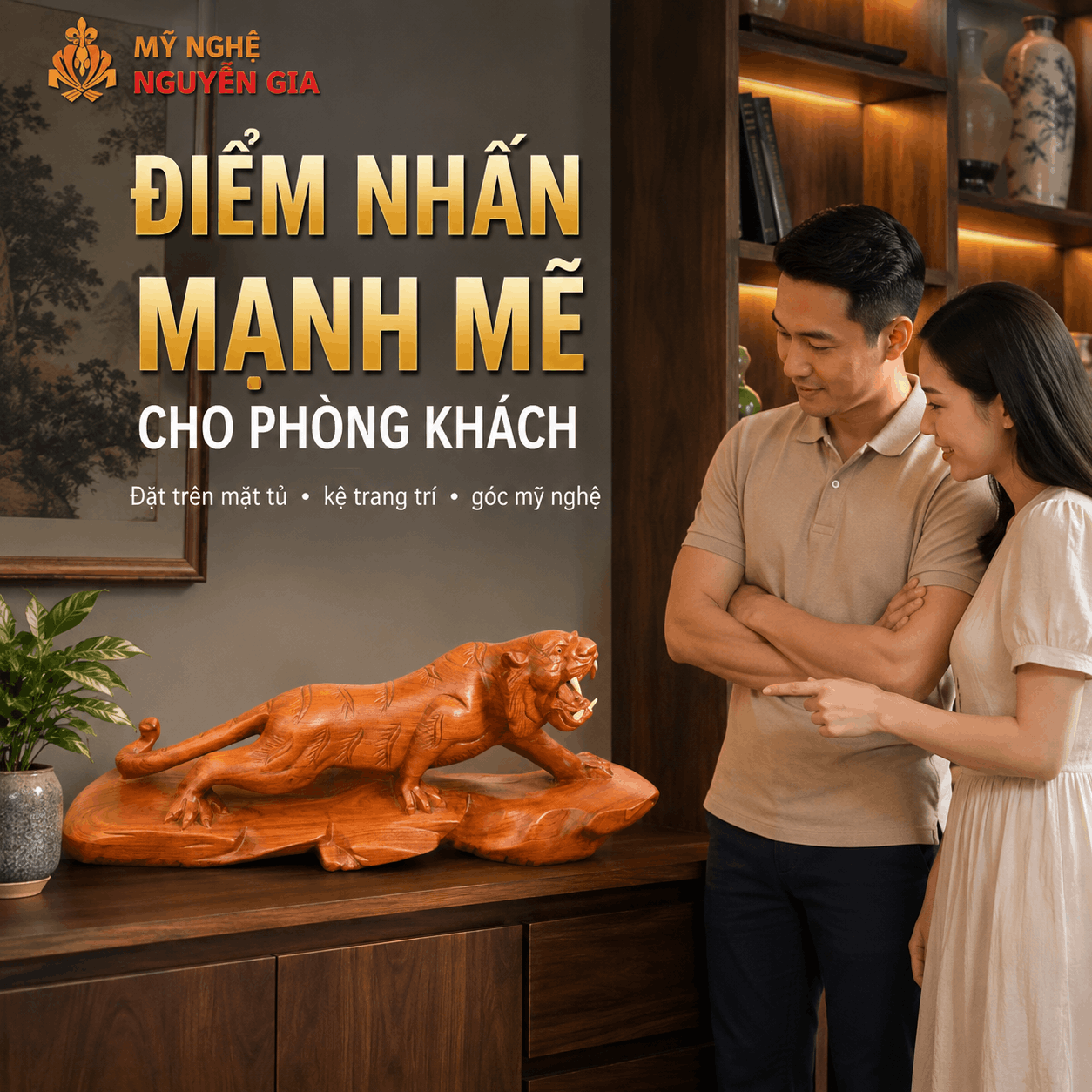 Tượng Hổ Bằng Gỗ
