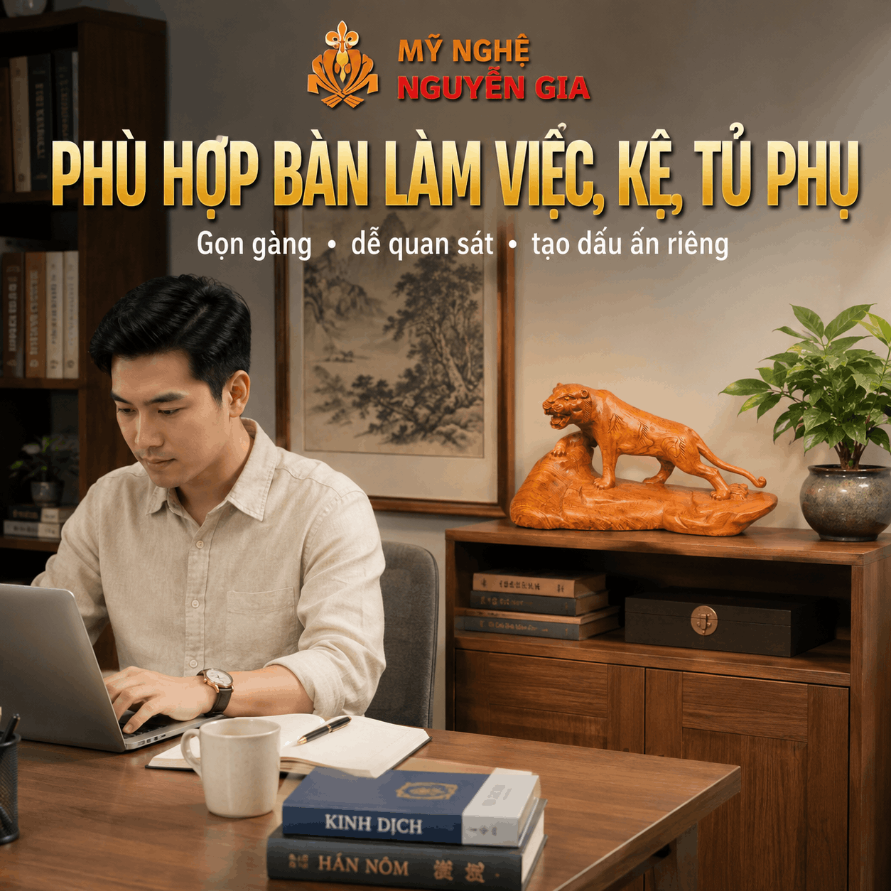 Tượng Hổ Bằng Gỗ