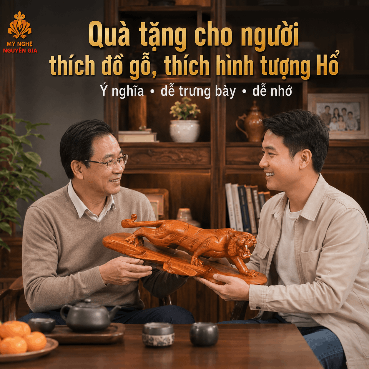 Tượng Hổ Bằng Gỗ