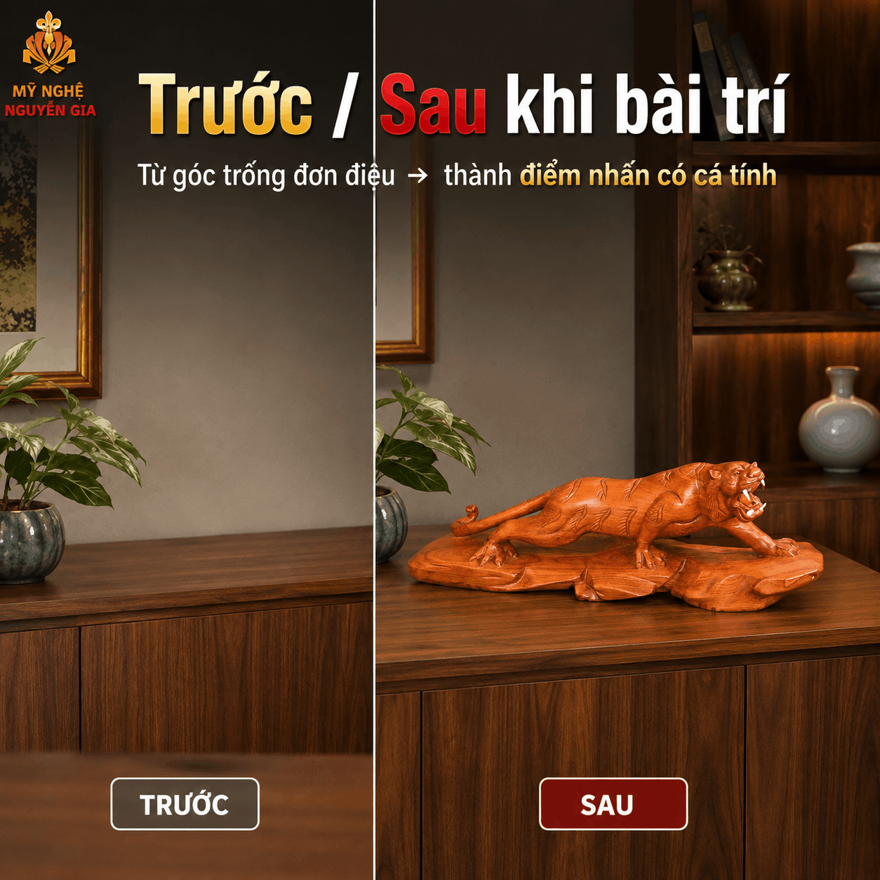 Tượng Hổ Bằng Gỗ
