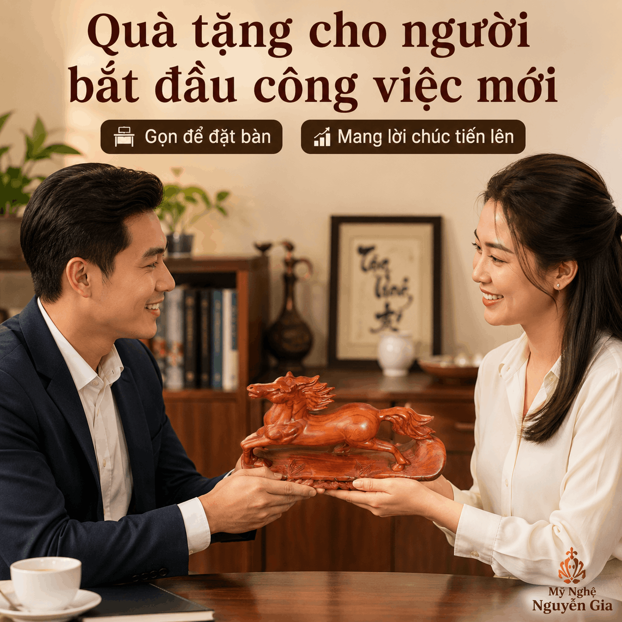 Cách đặt tượng Ngựa trên bàn làm việc: nên đặt ở đâu, quay hướng nào?