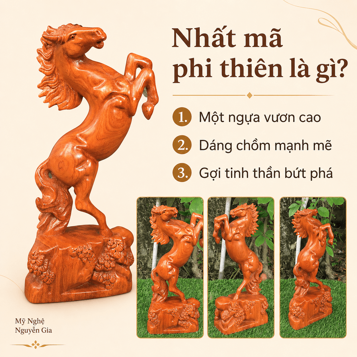 Nhất Mã Phi Thiên là gì? Ý nghĩa của tượng Ngựa Nhất Mã