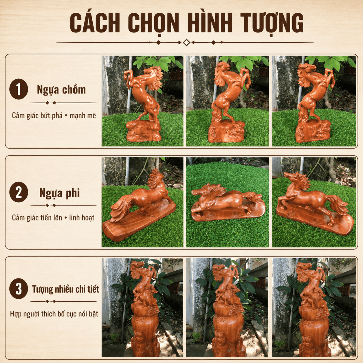 &Yacute; nghĩa tượng Ngựa phong thủy bằng gỗ: n&ecirc;n hiểu v&agrave; lựa chọn thế n&agrave;o?