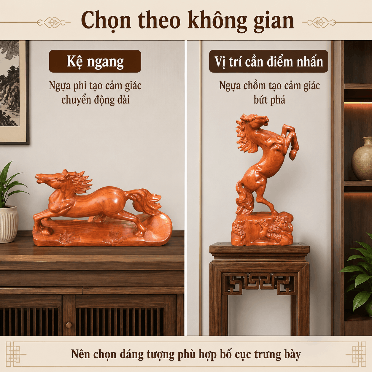 &Yacute; nghĩa tượng Ngựa phong thủy bằng gỗ: n&ecirc;n hiểu v&agrave; lựa chọn thế n&agrave;o?