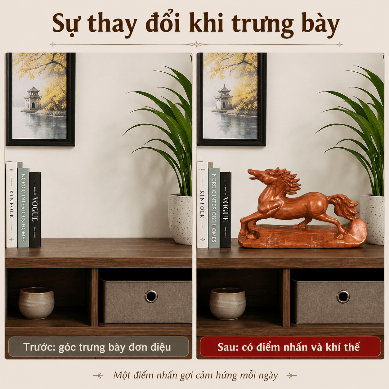 &Yacute; nghĩa tượng Ngựa phong thủy bằng gỗ: n&ecirc;n hiểu v&agrave; lựa chọn thế n&agrave;o?