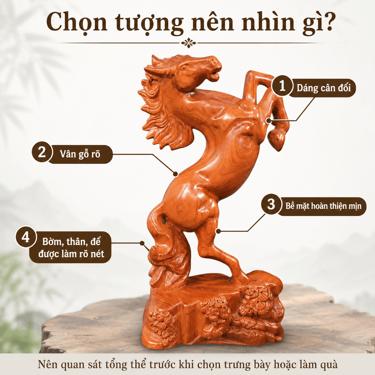 &Yacute; nghĩa tượng Ngựa phong thủy bằng gỗ: n&ecirc;n hiểu v&agrave; lựa chọn thế n&agrave;o?