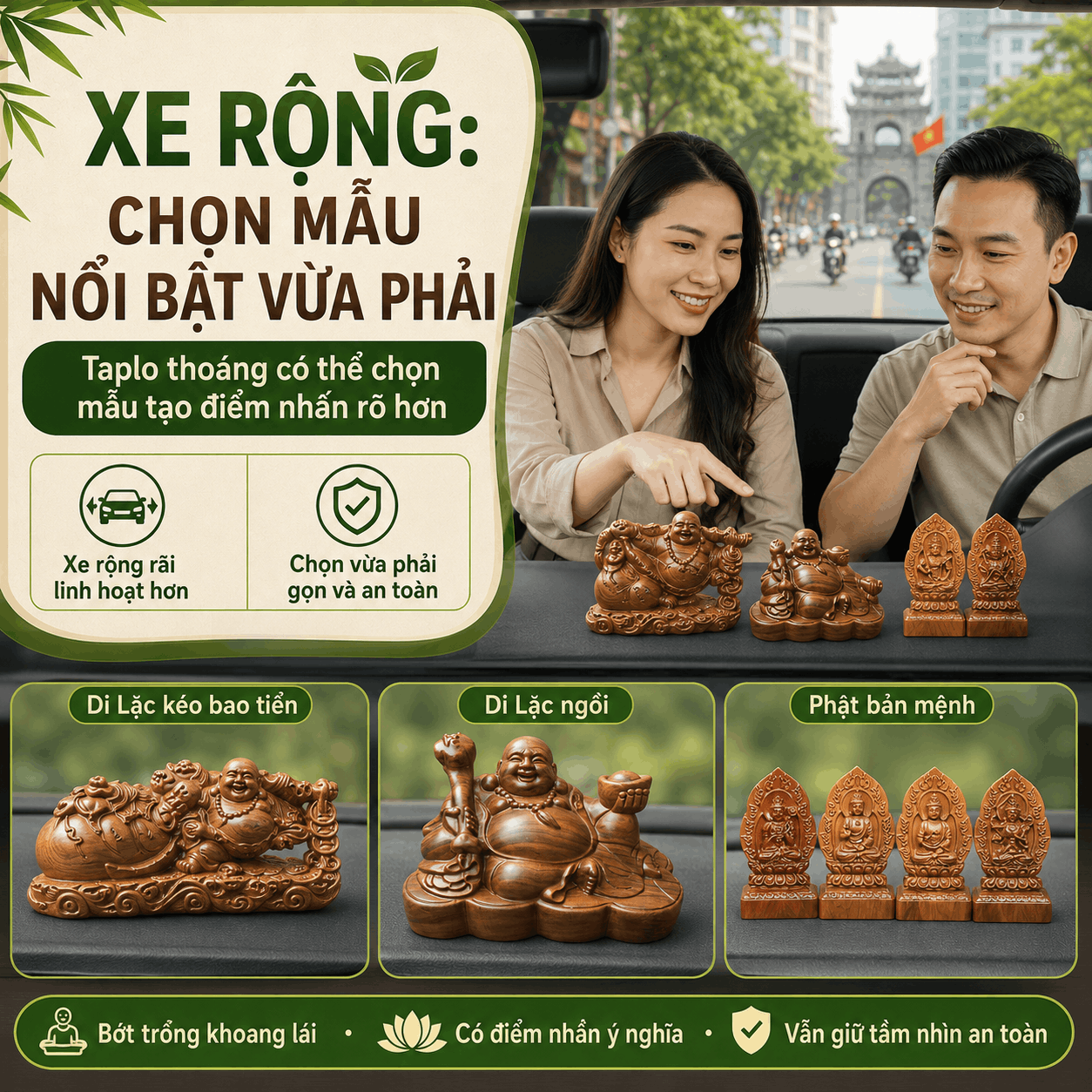 Mệnh Mộc n&ecirc;n để g&igrave; trong xe &ocirc; t&ocirc;? C&aacute;ch chọn vừa hợp quan niệm vừa an to&agrave;n