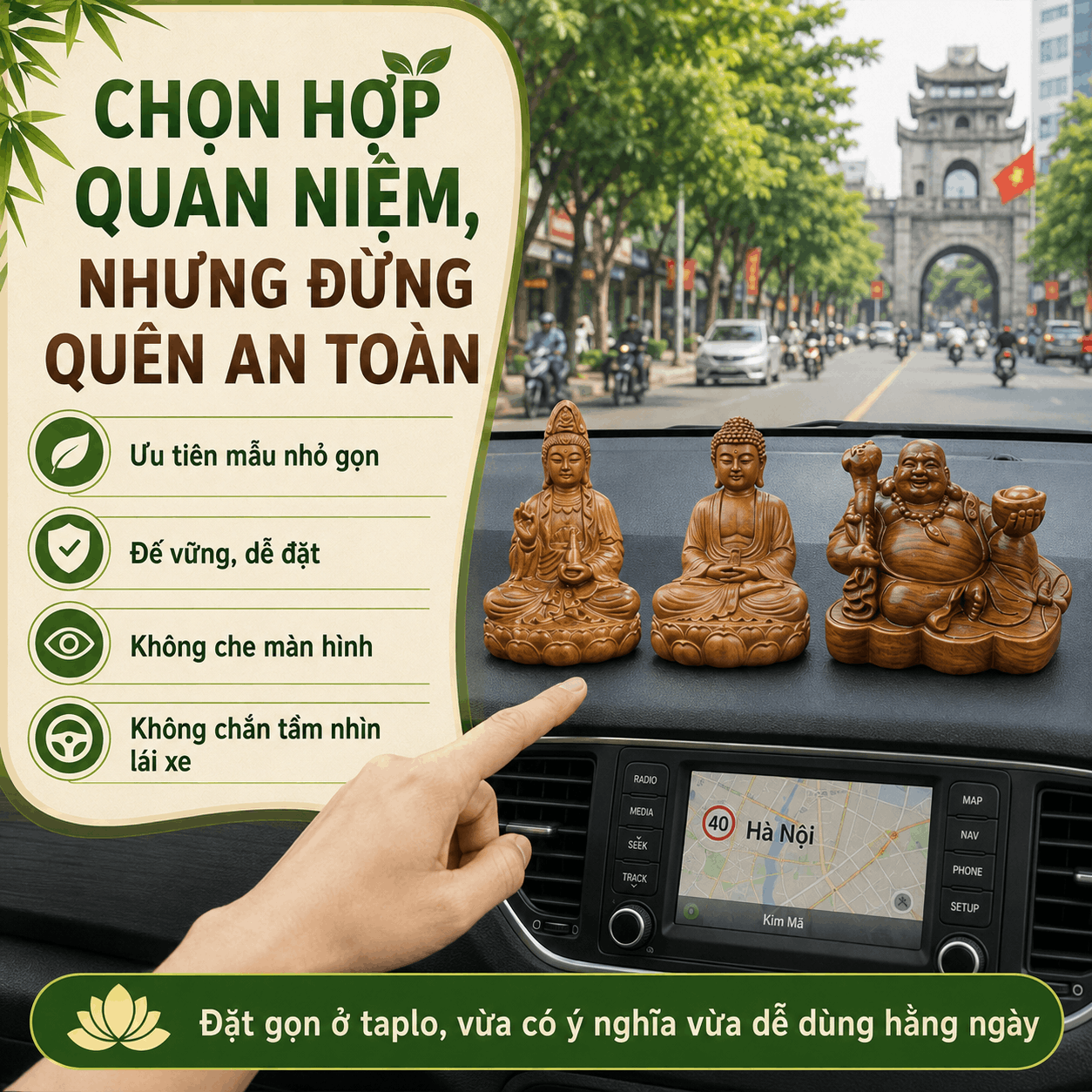 Mệnh Mộc n&ecirc;n để g&igrave; trong xe &ocirc; t&ocirc;? C&aacute;ch chọn vừa hợp quan niệm vừa an to&agrave;n