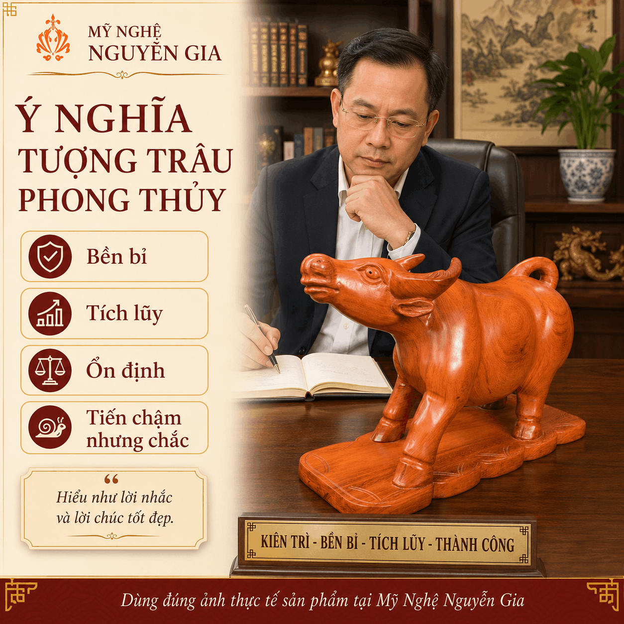 Tượng Tr&acirc;u bằng gỗ c&oacute; &yacute; nghĩa g&igrave;?