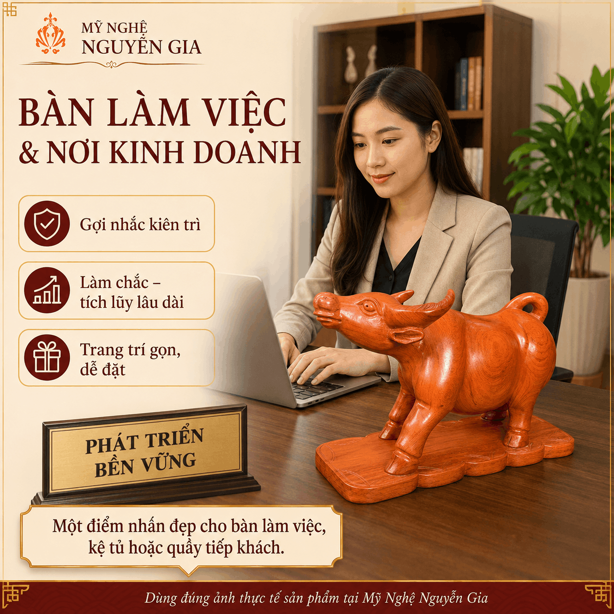 Tượng Tr&acirc;u bằng gỗ c&oacute; &yacute; nghĩa g&igrave;?