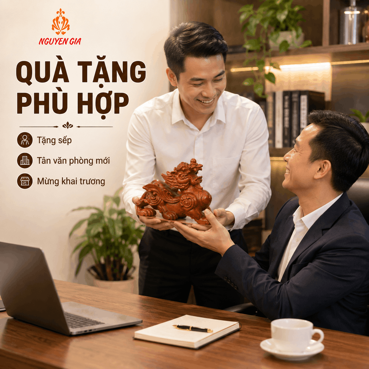 Tỳ Hưu để b&agrave;n l&agrave;m việc: n&ecirc;n chọn thế n&agrave;o v&agrave; đặt ở đ&acirc;u?