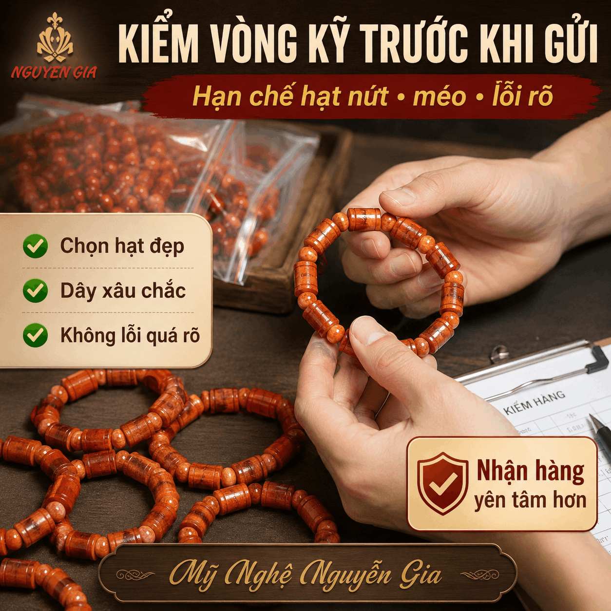 Vòng Gỗ Huyết Long, Vòng Huyết Rồng Màu Đỏ Nổi Bật